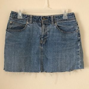 Vintage distressed GAP denim miniskirt Size 6